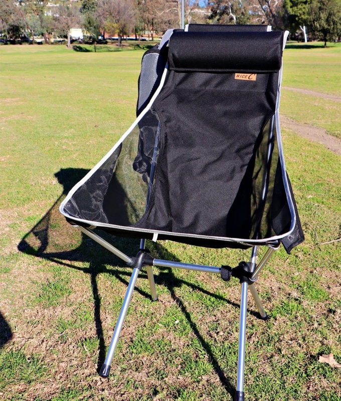 Best beach chairs: A camping chair on a patch of grass