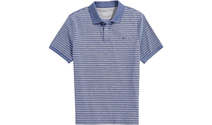 Best last-minute Father's Day gifts Amazon: A blue striped polo