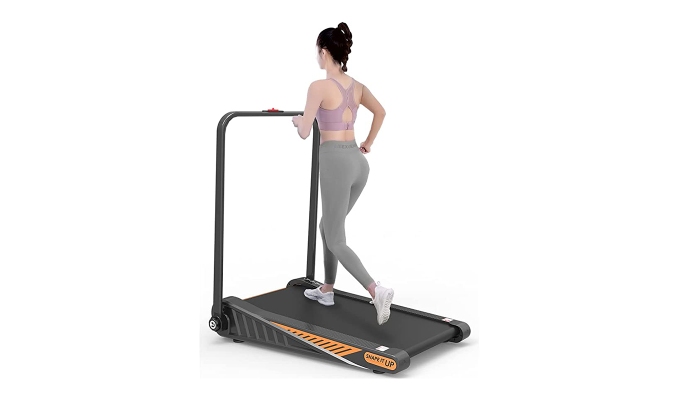 Best Under-Desk Treadmills: A model walking on a treadmill