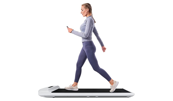 Best Under-Desk Treadmills: A model walking on a treadmill