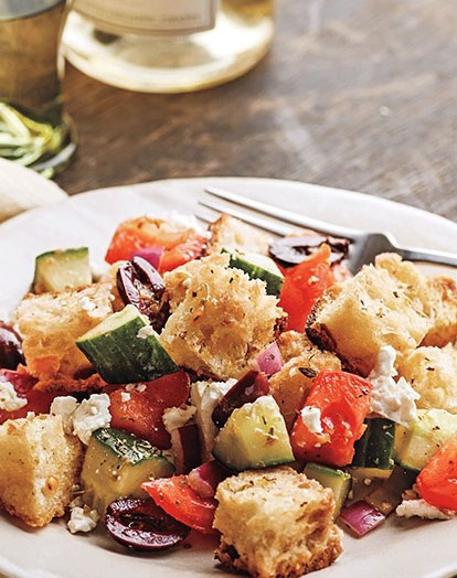lazy summer entertaining recipes panzanella for one