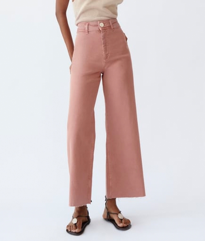 Zara Pieces for Summer Zara High Waisted ZW Sailor Straight Jeans