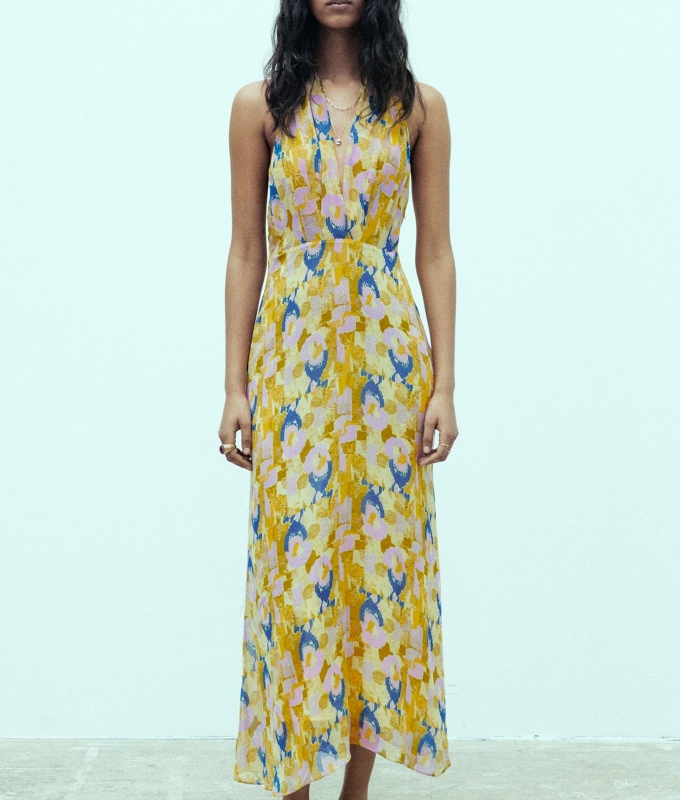 Zara Pieces for Summer: Zara Printed Beaded Dress