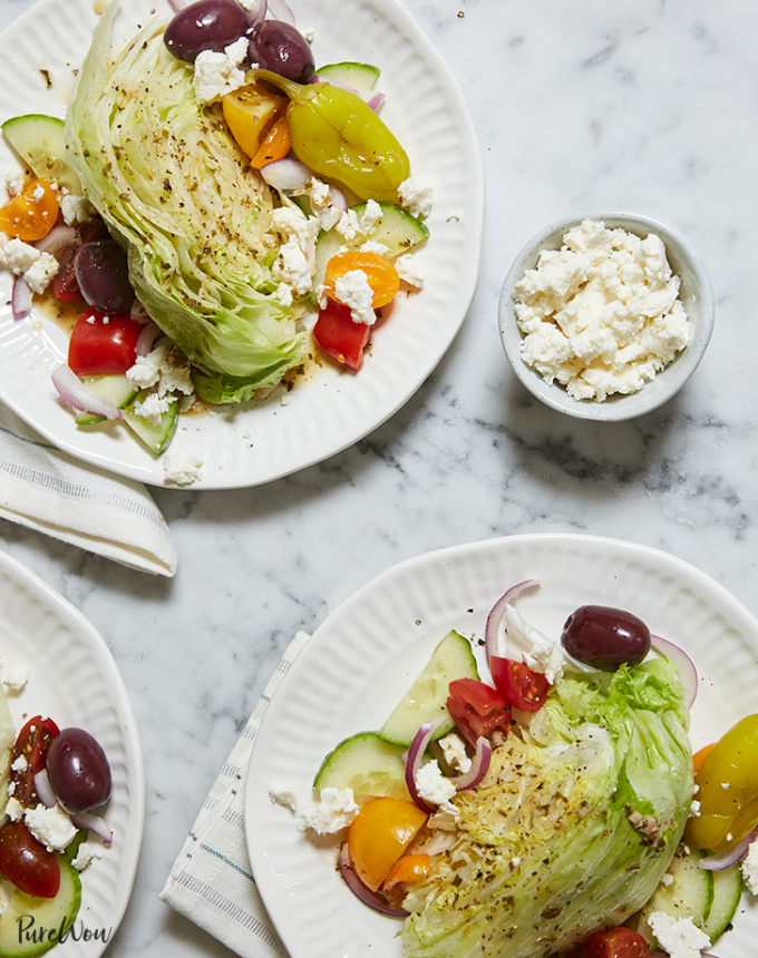 lazy summer entertaining recipes greek wedge salad