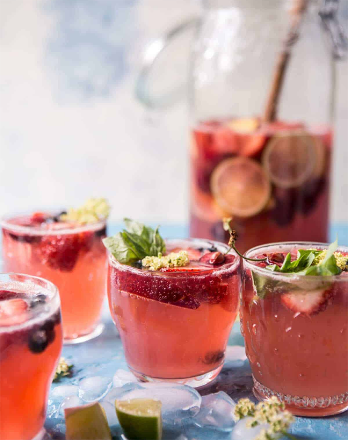 lazy summer entertaining recipes summertime rose tequila sangria